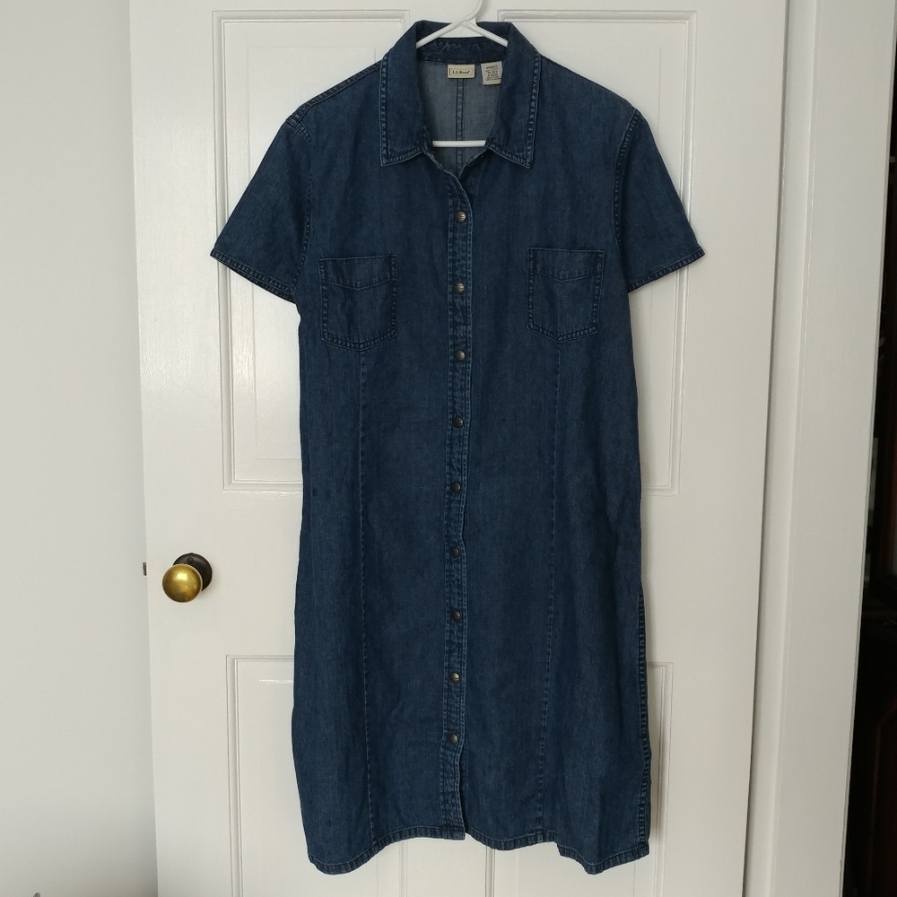 L.L.Bean Denim Dress Size 20 EUC